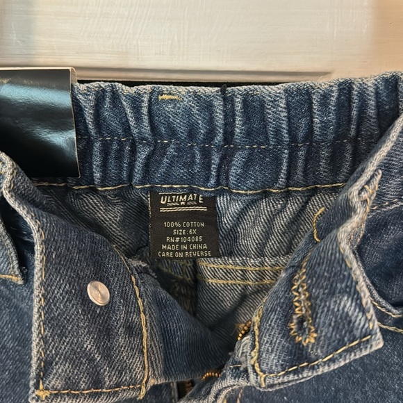 Ultimate Flared Leg Girls Size 6x Jeans NWT blue 100% cotton 104185 - Picture 8 of 8